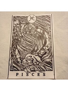 2/$10 Pisces Zodiac Canvas Art Print